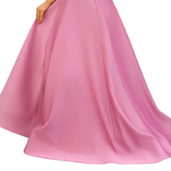 NWT Terani 251M4441 Matte Satin Mother of the Bride Dress Sage Size 18 - Picture 4 of 6